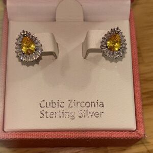 Nanette Nanette Lepore Cubic Zirconia Sterling Silver Teardrop Earrings